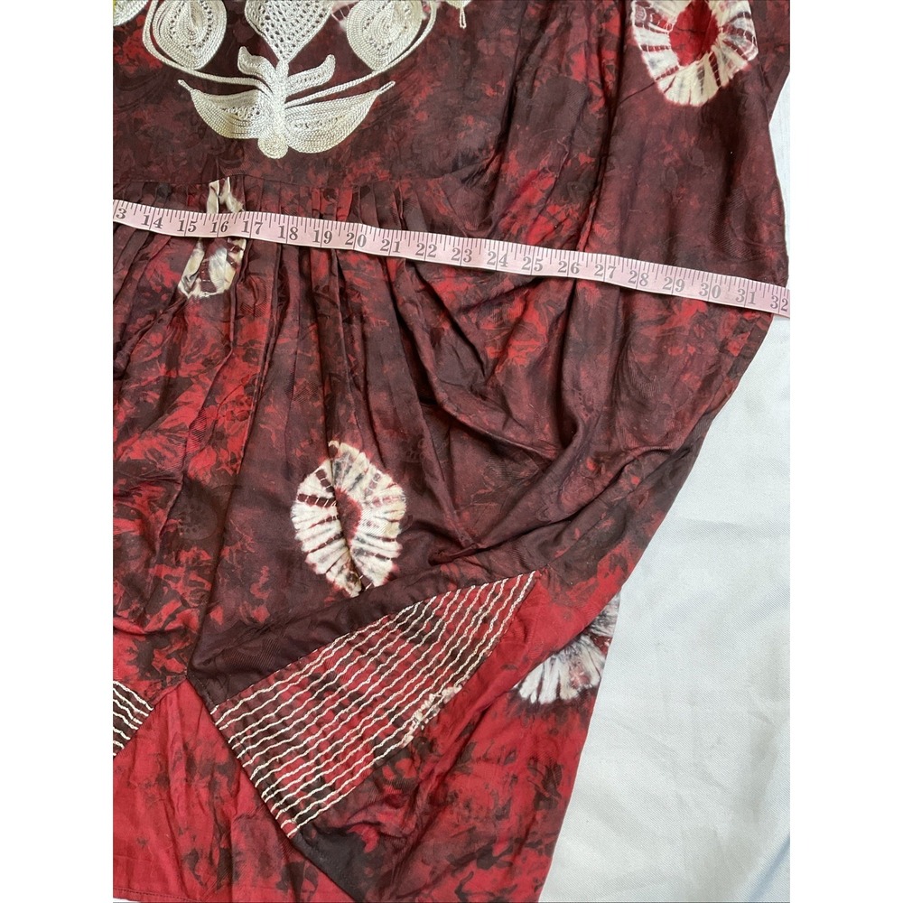 African Batik‎ Tie Dye 2 Pierce Set Top Drawstring Pants One Size Cotton - Picture 2 of 9
